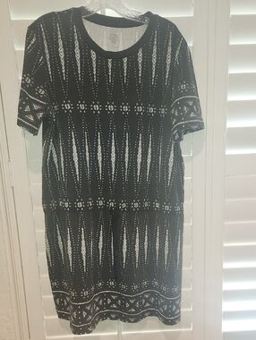 Tory Burch Black and White T-shirt Dress